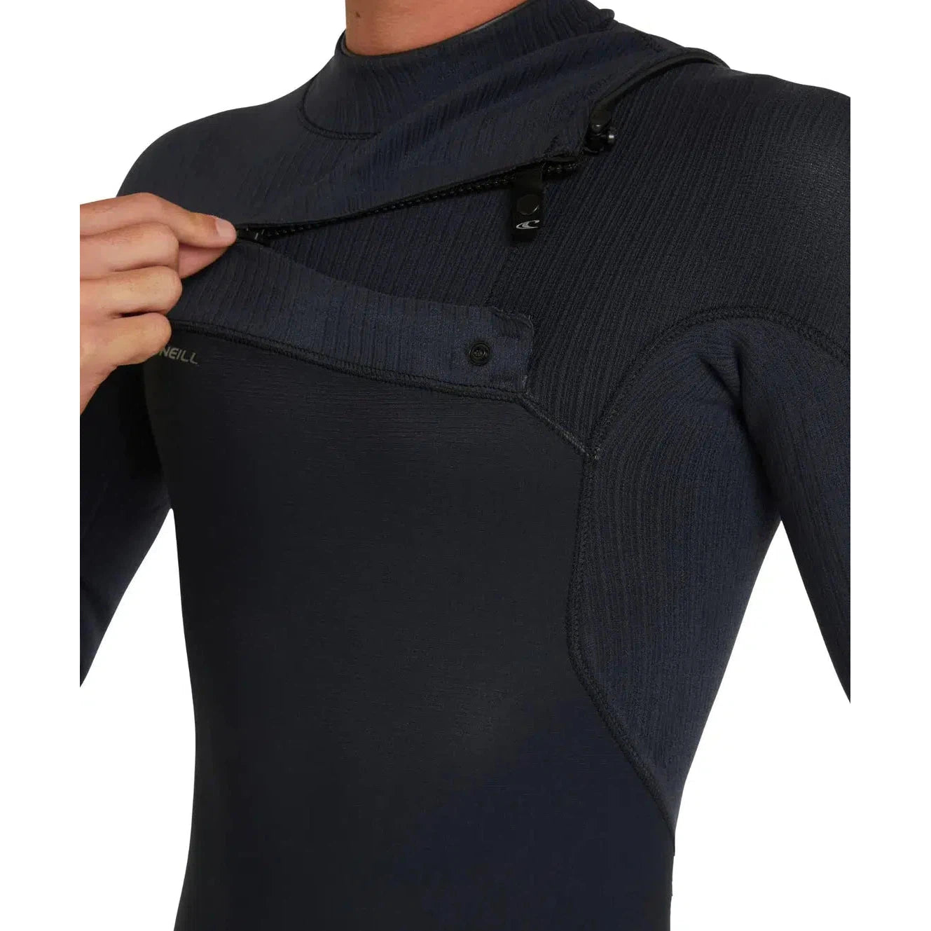 O'Neill Hyperfreak 3/2+ Steamer Chest Zip Wetsuit - Black