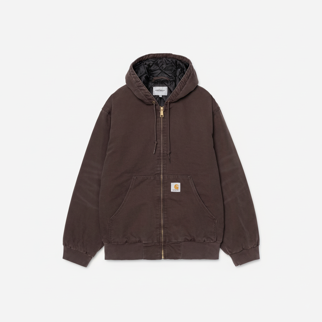 On model full body brown