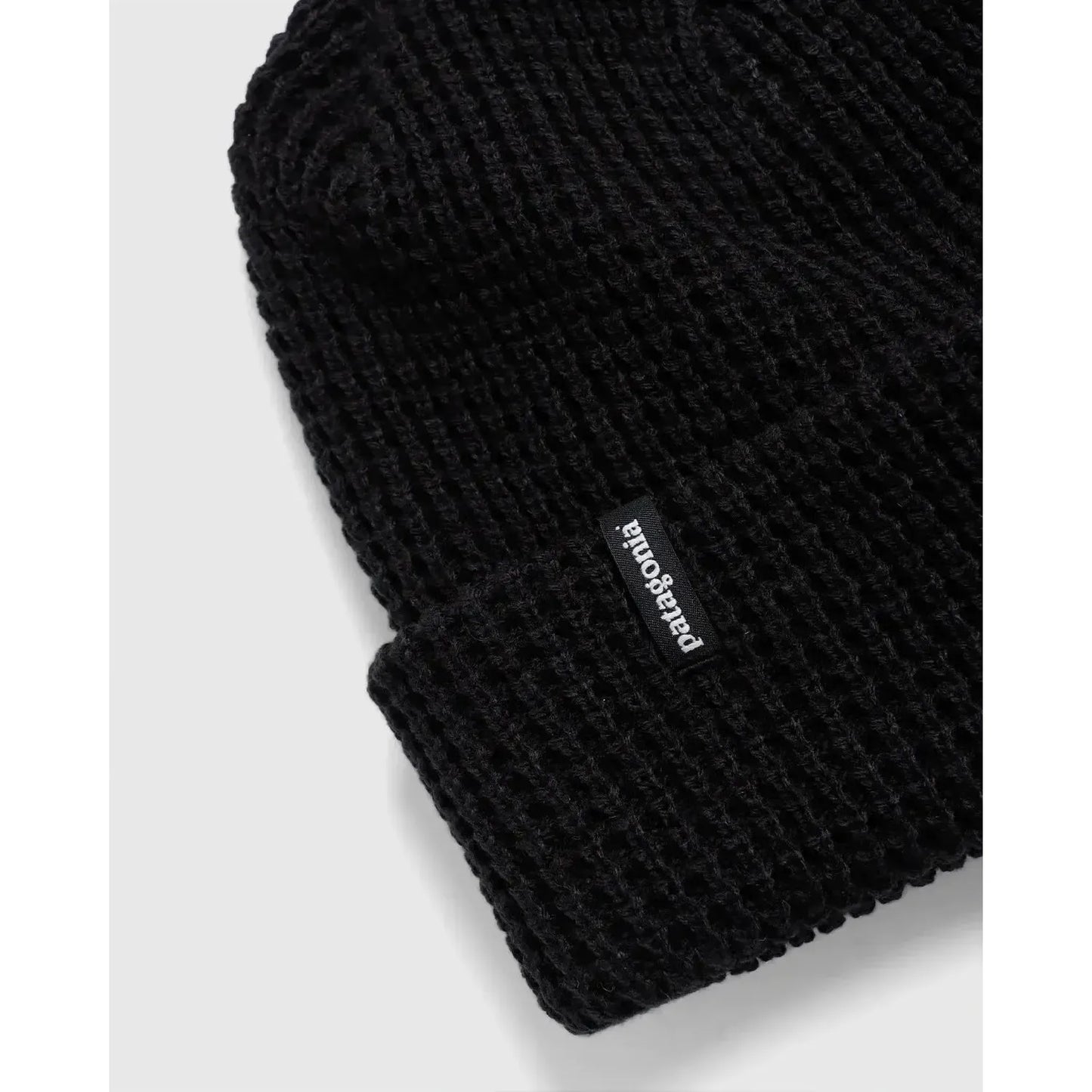 Patagonia SnowDrifter Beanie | up close logo