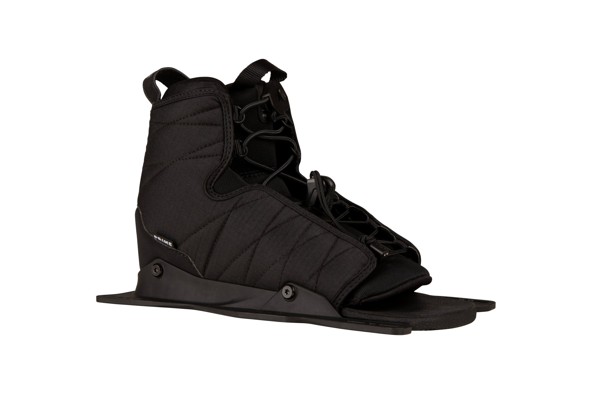 2027 Radar Prime Boot Jet Black — angled view showing the Feather Frame 2.0 chassis