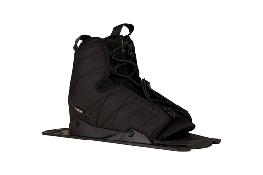 2027 Radar Prime REAR Boot Jet Black — angled view showing the Feather Frame 2.0 chassis