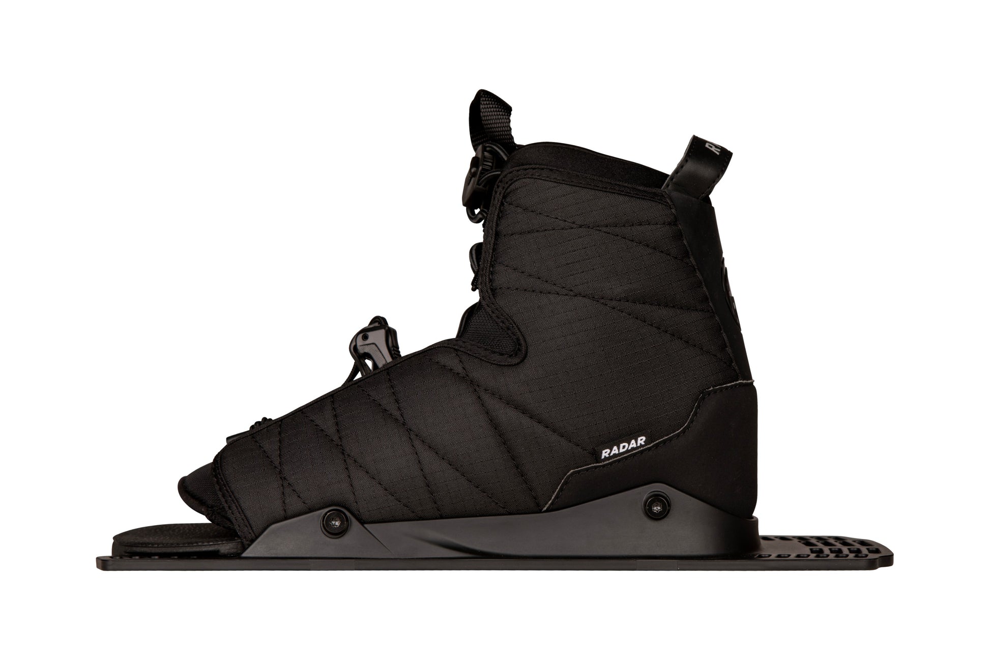 2027 Radar Prime REAR Boot Jet Black — left side profile