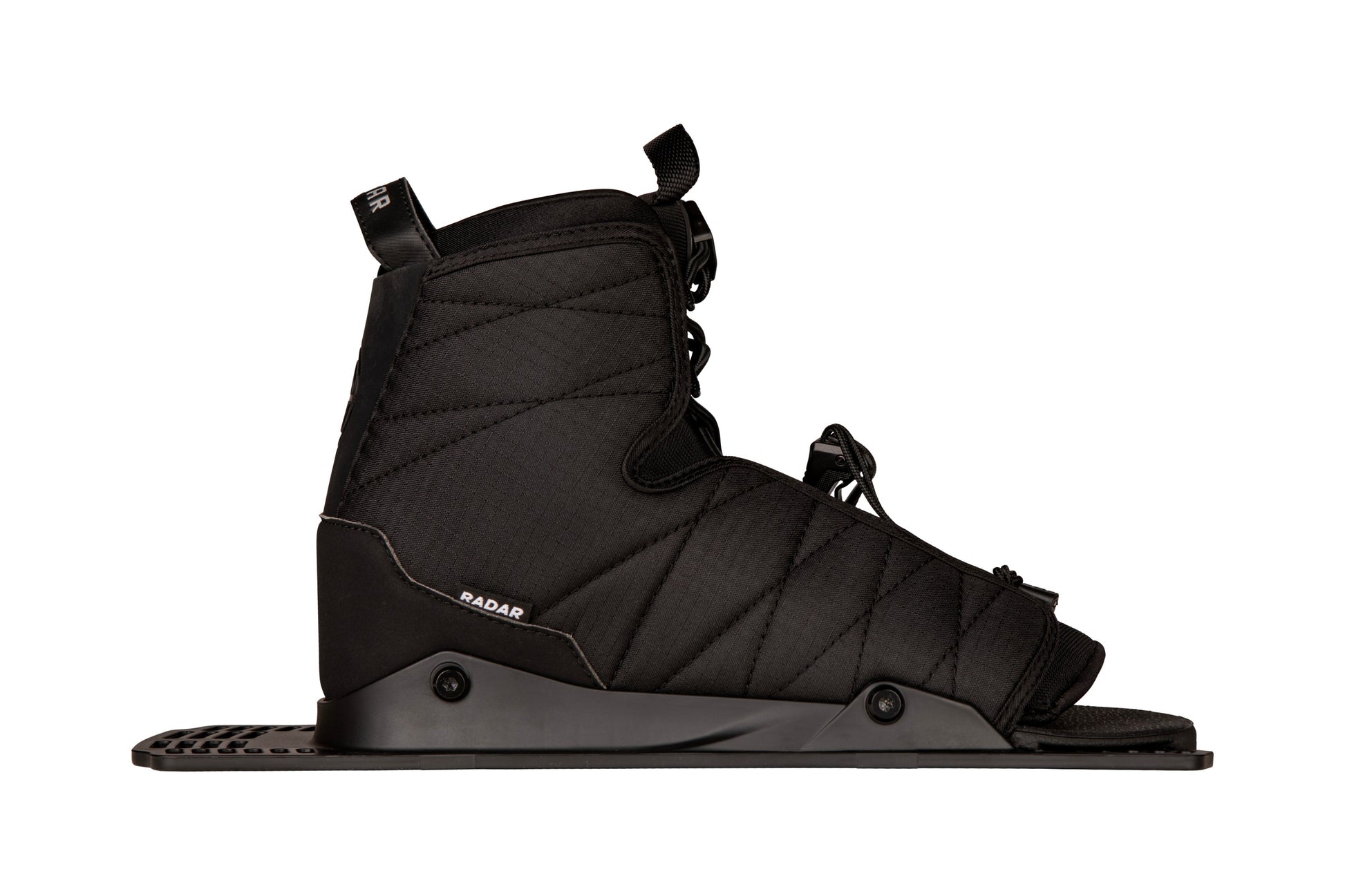 2027 Radar Prime REAR Boot Jet Black — right side profile