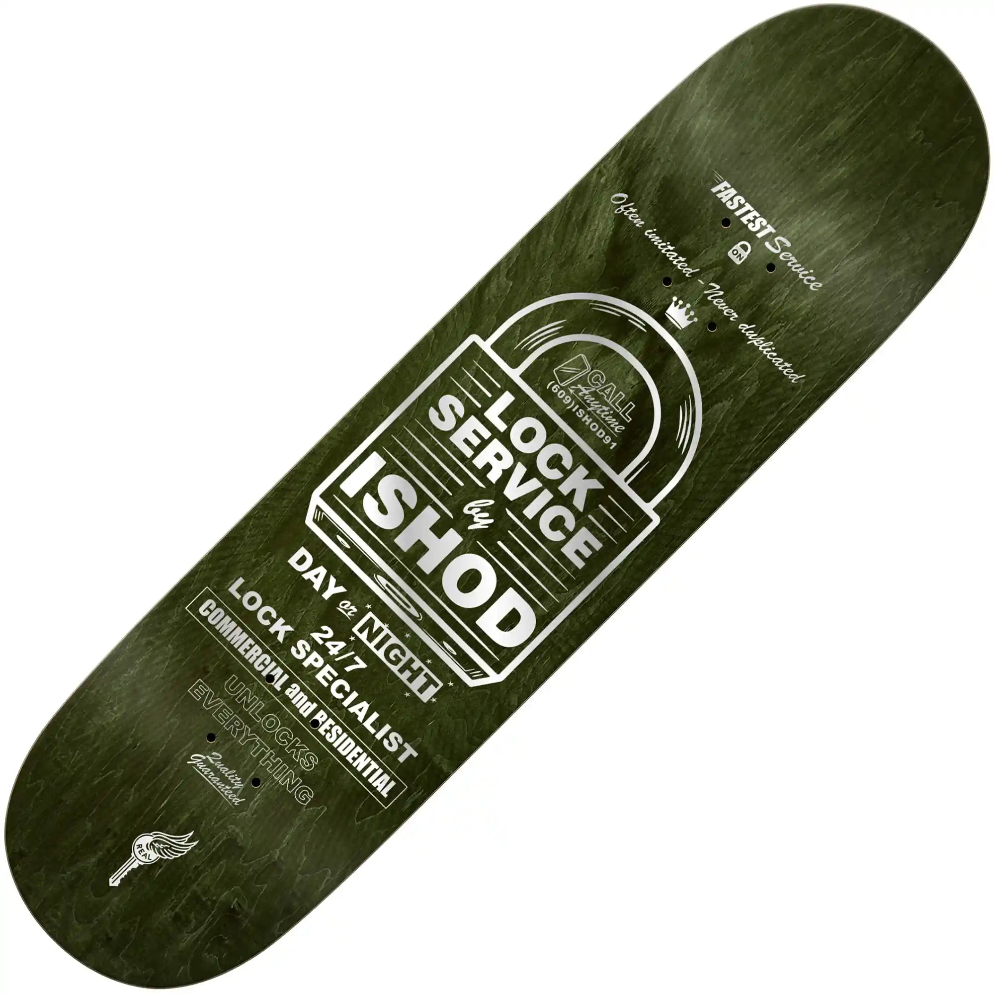 Real Ishod On Lock Skateboard Deck 8.38
