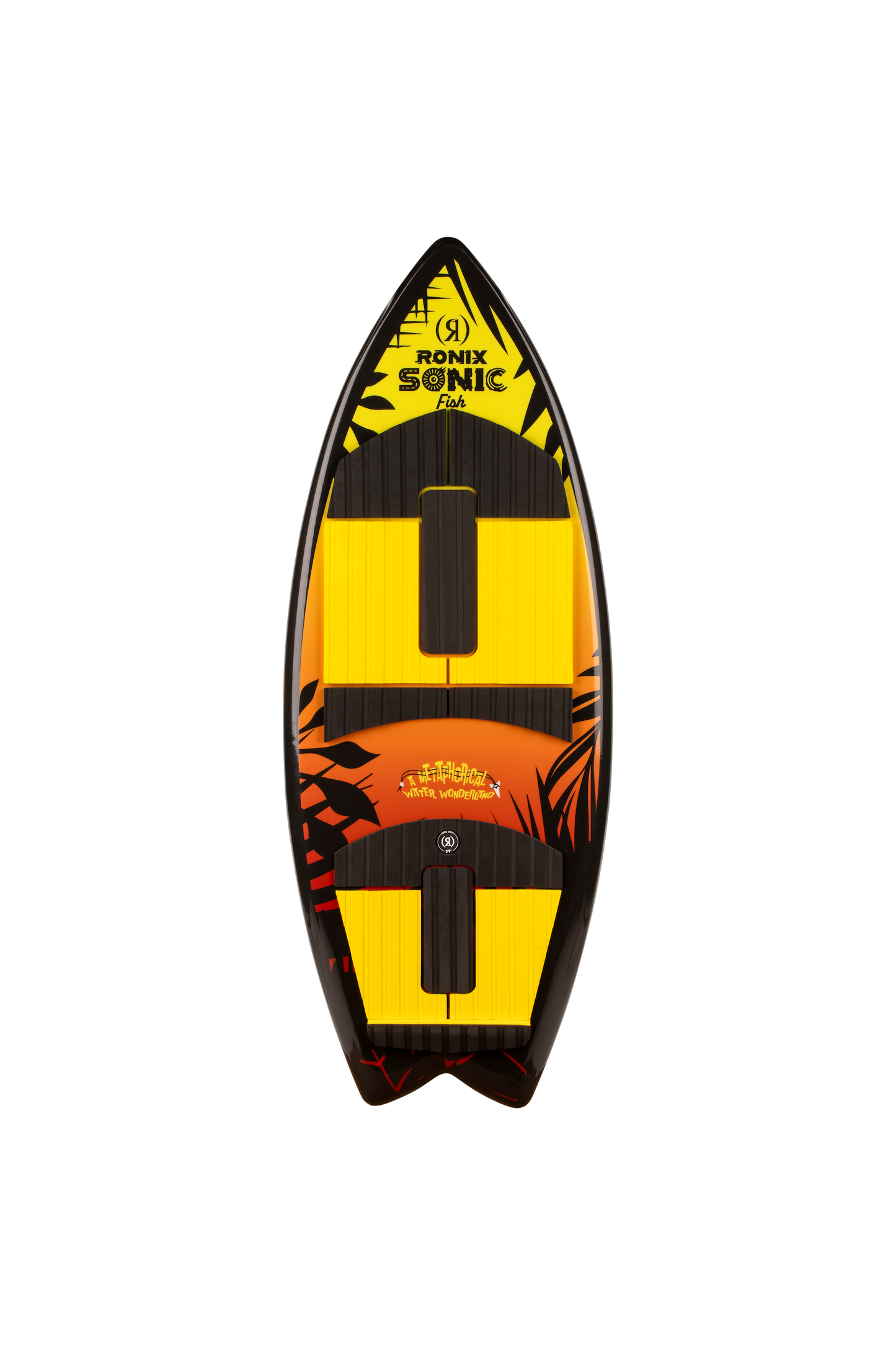 2027 Ronix Sonic Boys Fish Wakesurf Sunset Splash — topsheet