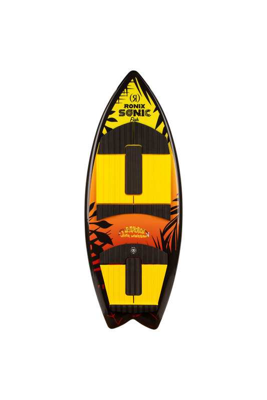 2027 Ronix Sonic Boys Fish Wakesurf Sunset Splash — topsheet