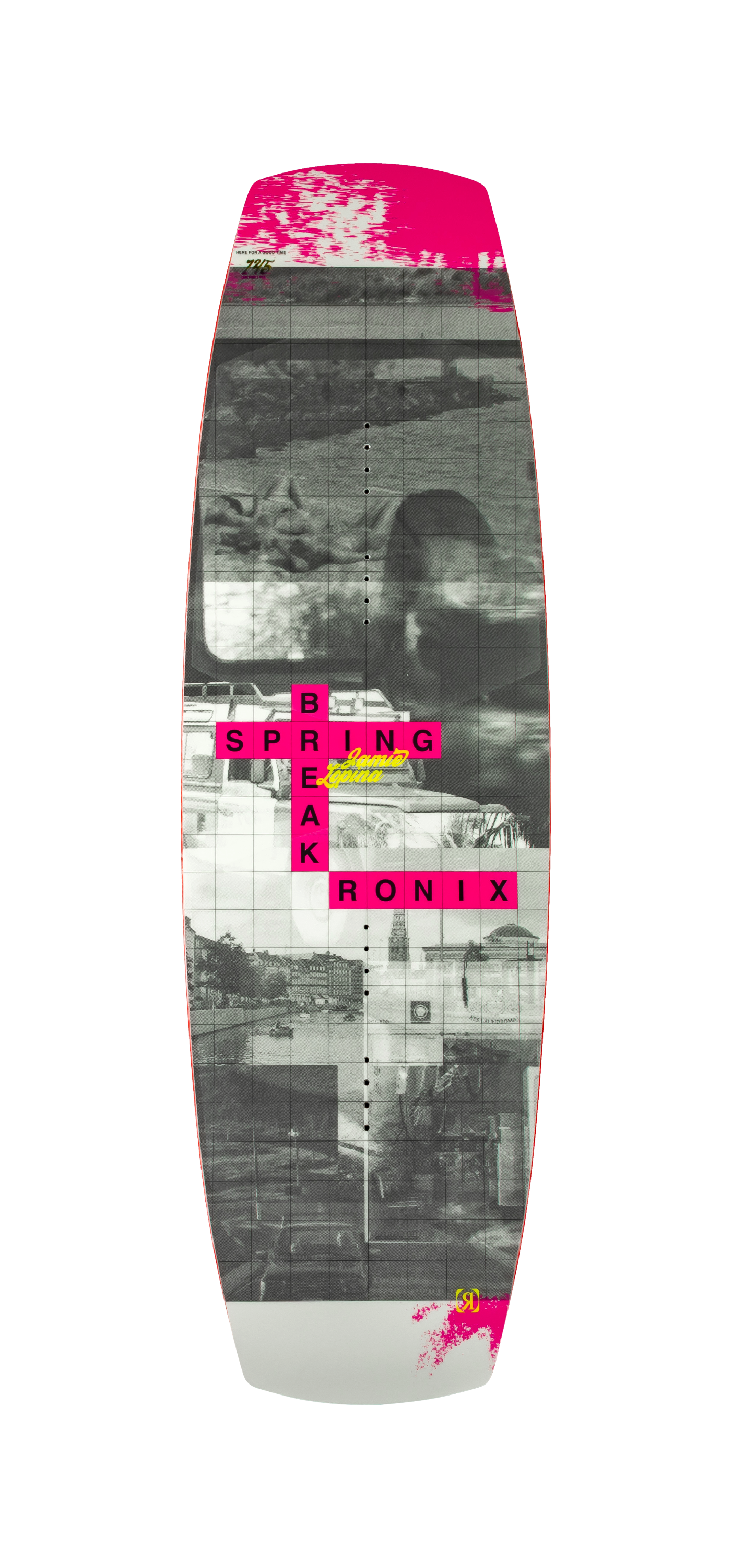 2027 Ronix Spring Break Womens Wakeboard Pink Wordsmith — topsheet