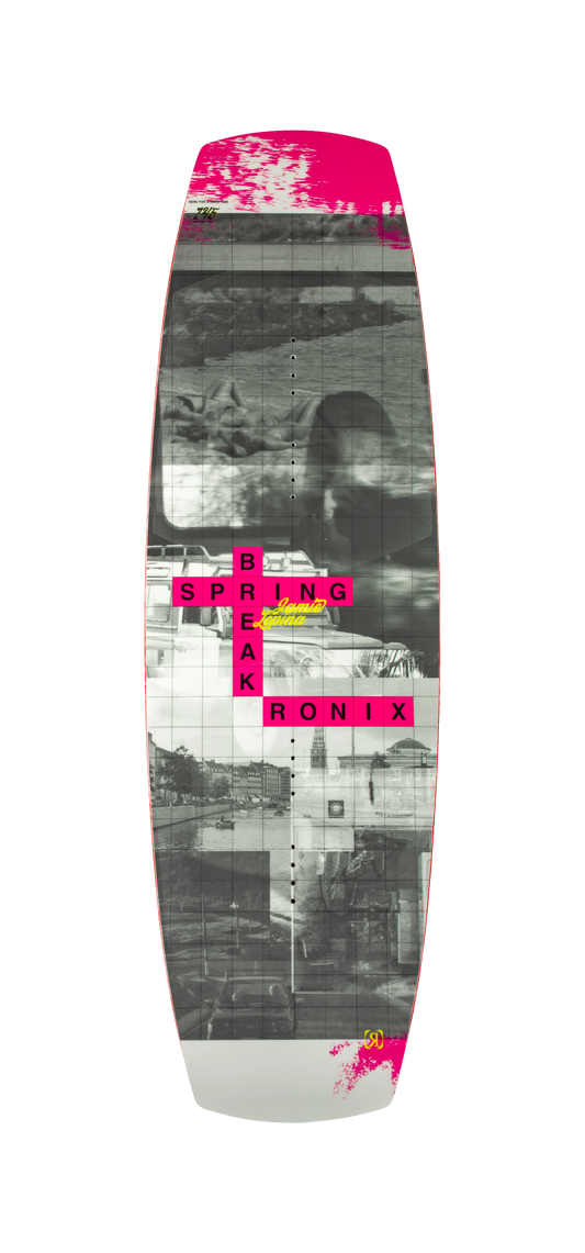 2027 Ronix Spring Break Womens Wakeboard Pink Wordsmith — topsheet