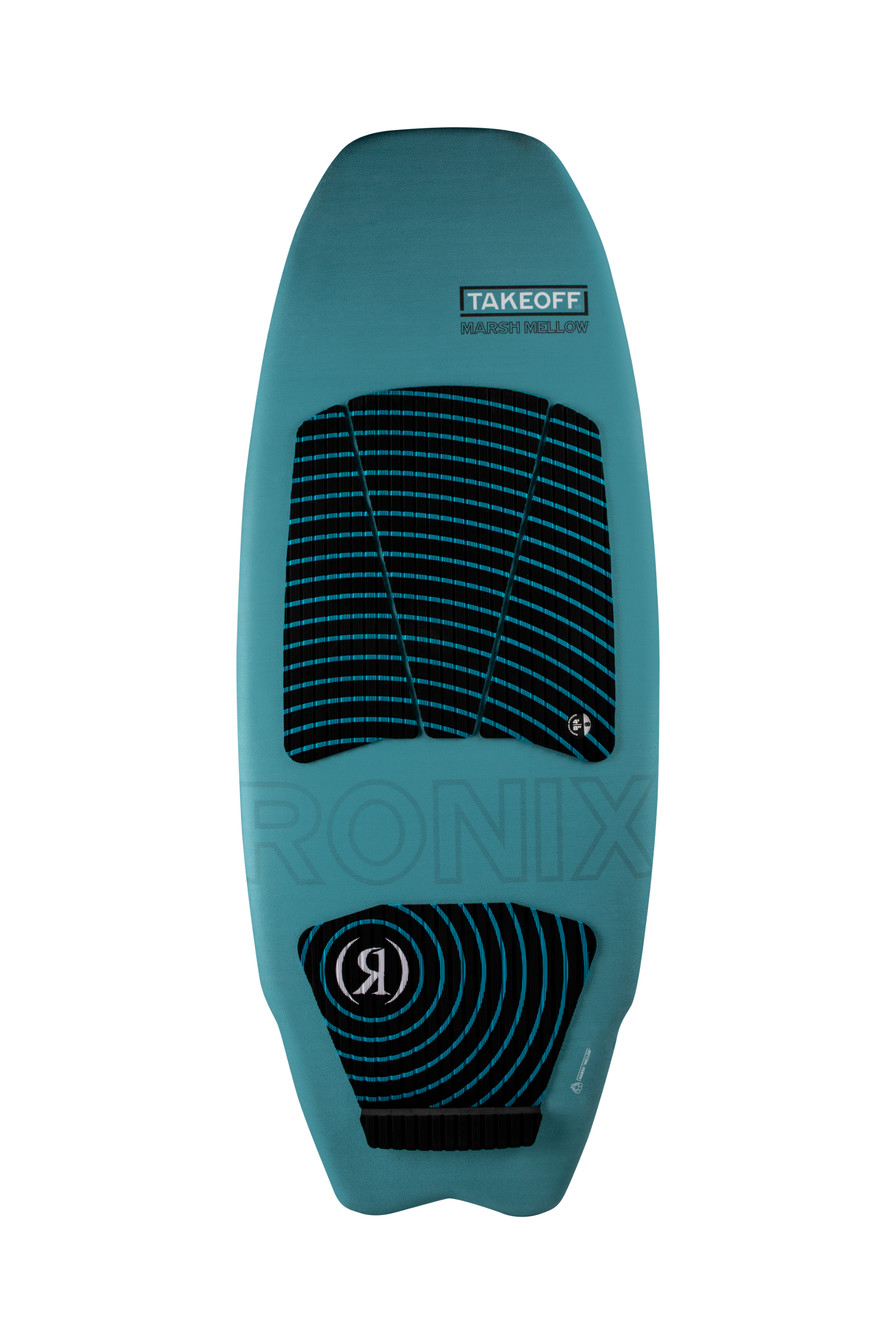 2027 Ronix Takeoff Marsh Mellow Wakesurf Sapphire Blue / Bamboo — topsheet