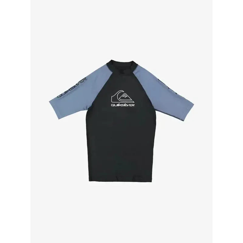 2026 Quiksilver On Tour Youth SS Rash Vest - China Blue