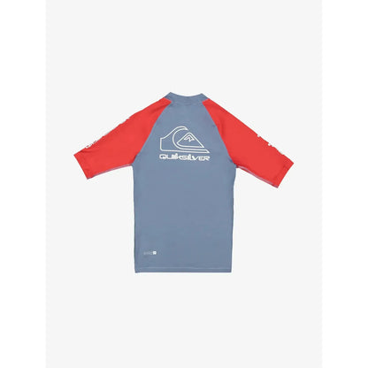 2026 Quiksilver On Tour Youth SS Rash Vest - Salsa
