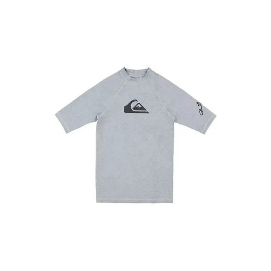 2026 Quiksilver All Time Youth SS Rash Vest - Quarry Heather