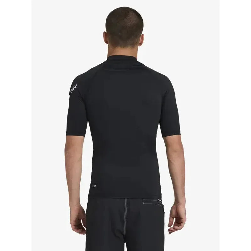 2026 Quiksilver All TIme SS Rash Vest - Black