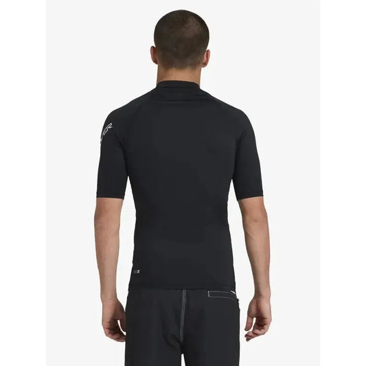 2026 Quiksilver All TIme SS Rash Vest - Black