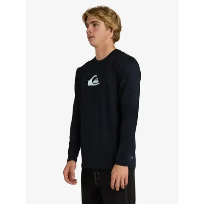 2026 Quiksilver Solid Streak LS Rash Vest - Black