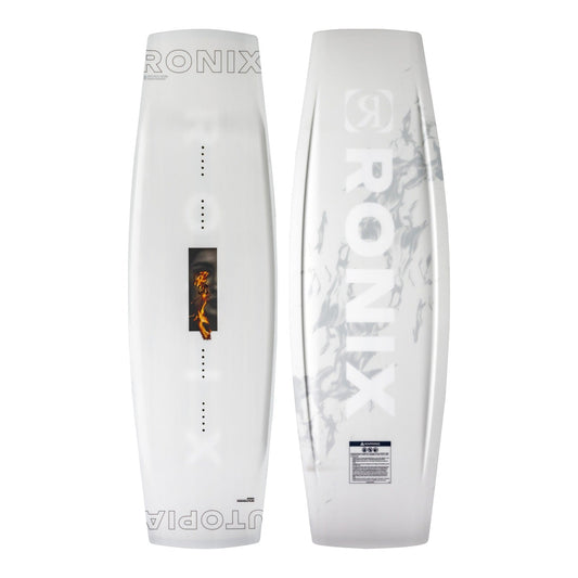 2027 Ronix Utopia Wakeboard White Fire — topsheet and base together