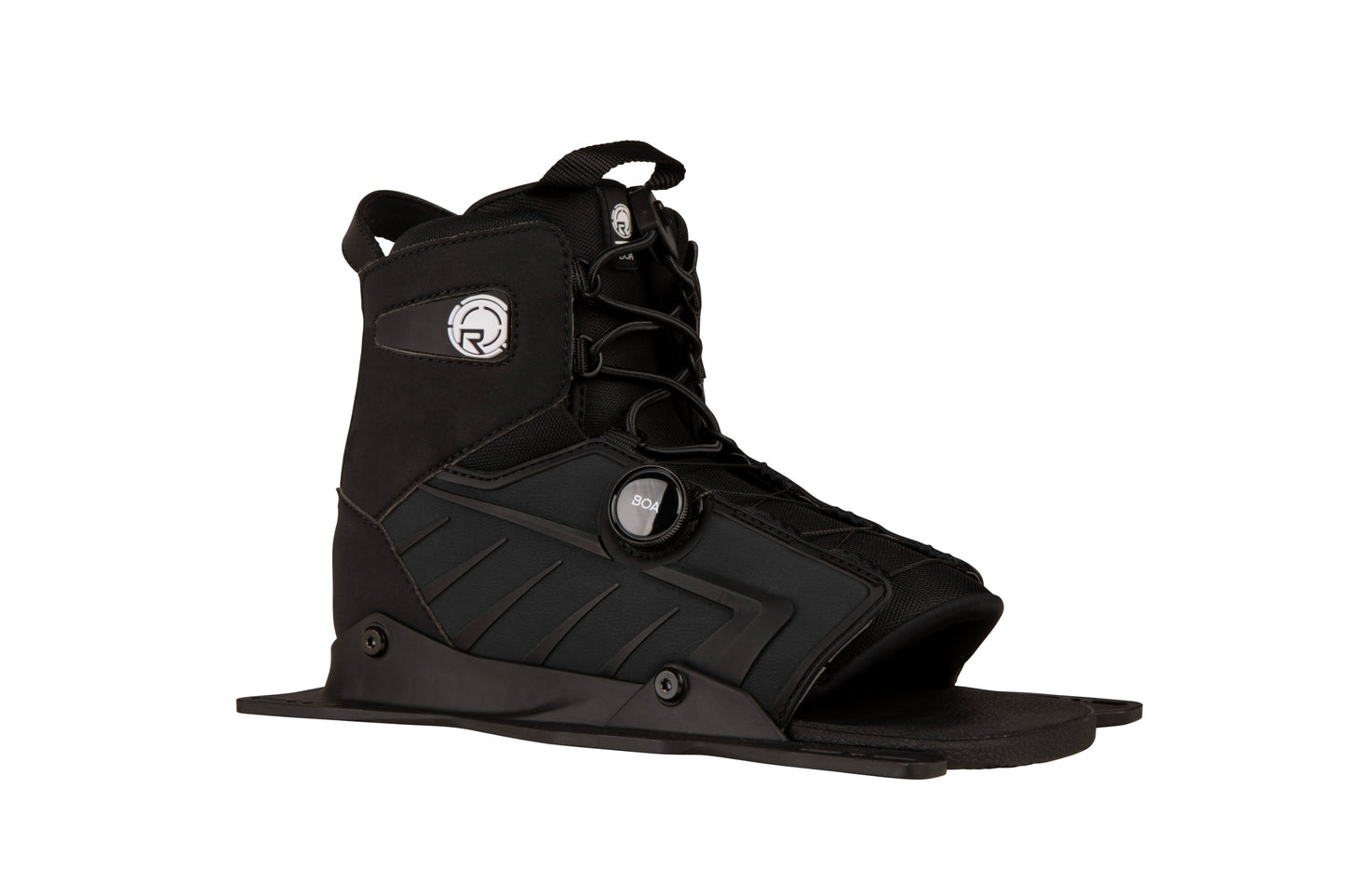 2027 Radar Vector BOA Boot Blackout — angled view showing the BOA dial and Feather Frame 2.0 chassis
