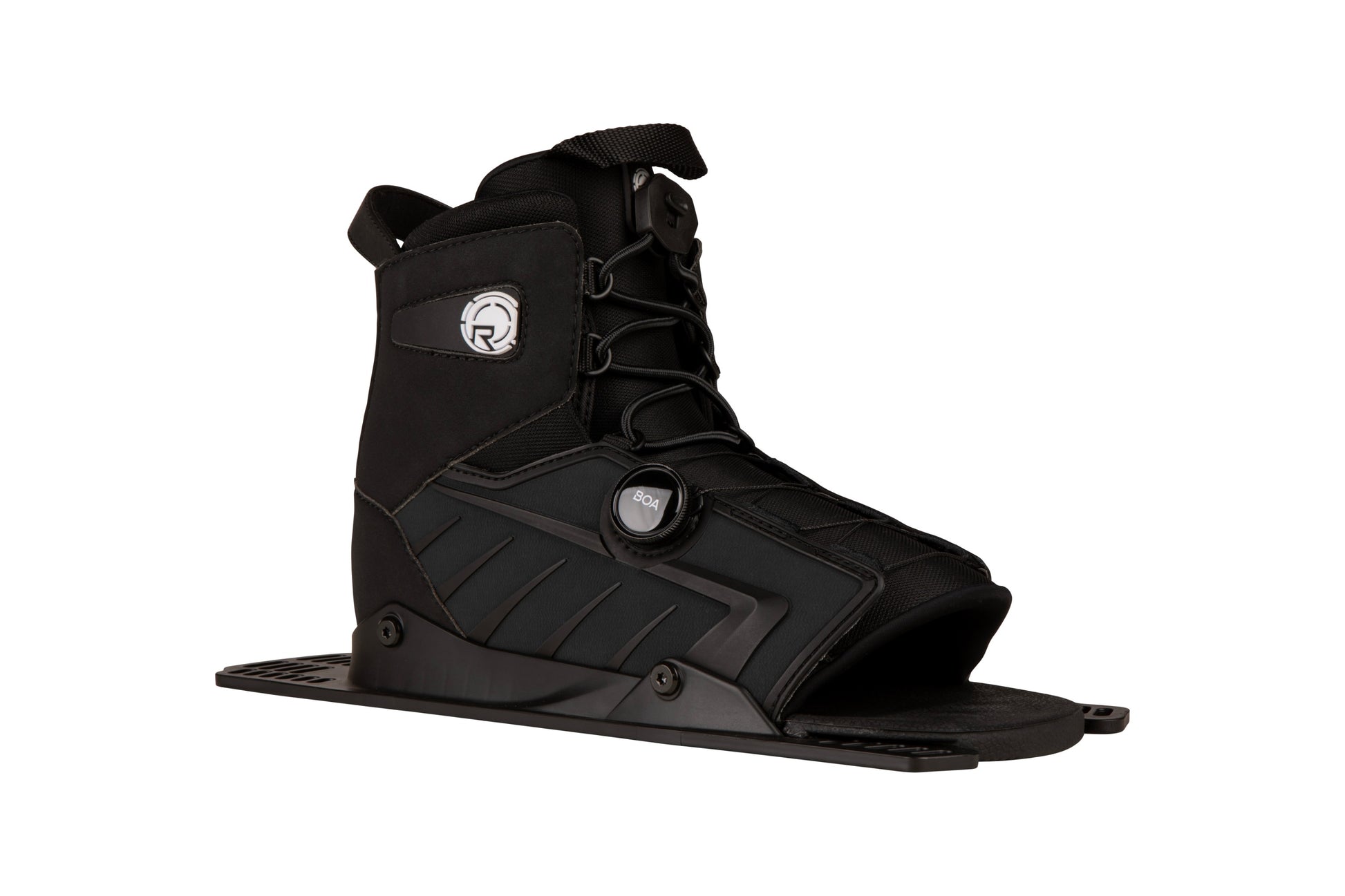 2027 Radar Vector BOA REAR Boot Blackout — angled view showing the BOA dial and Feather Frame 2.0 chassis