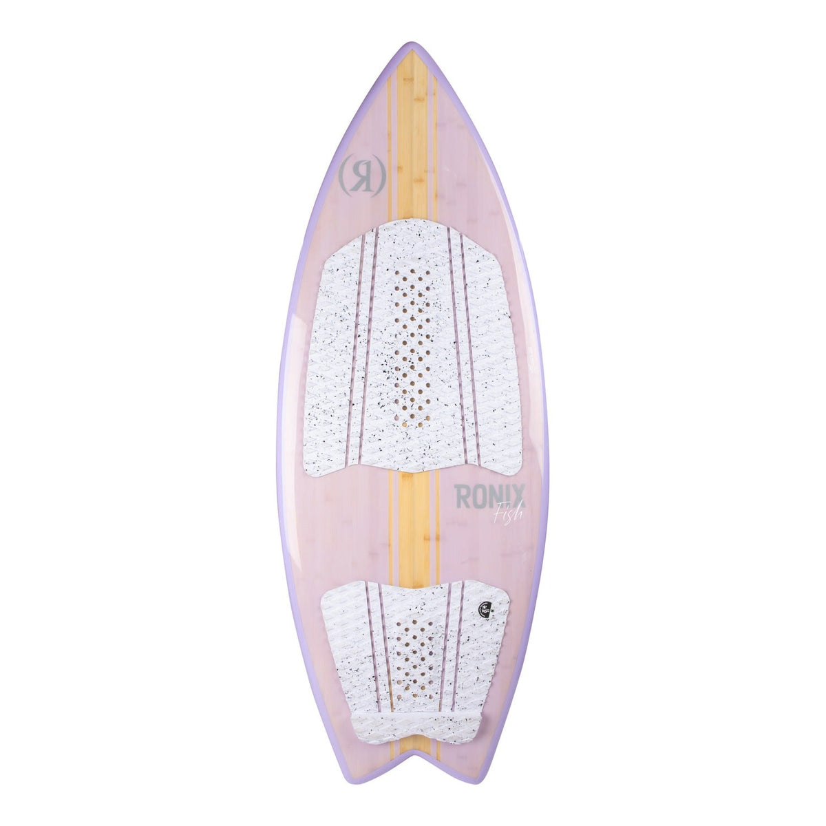 2027 Ronix Womens Koal Classic Fish Wakesurf Glossy Lilac Bamboo — topsheet