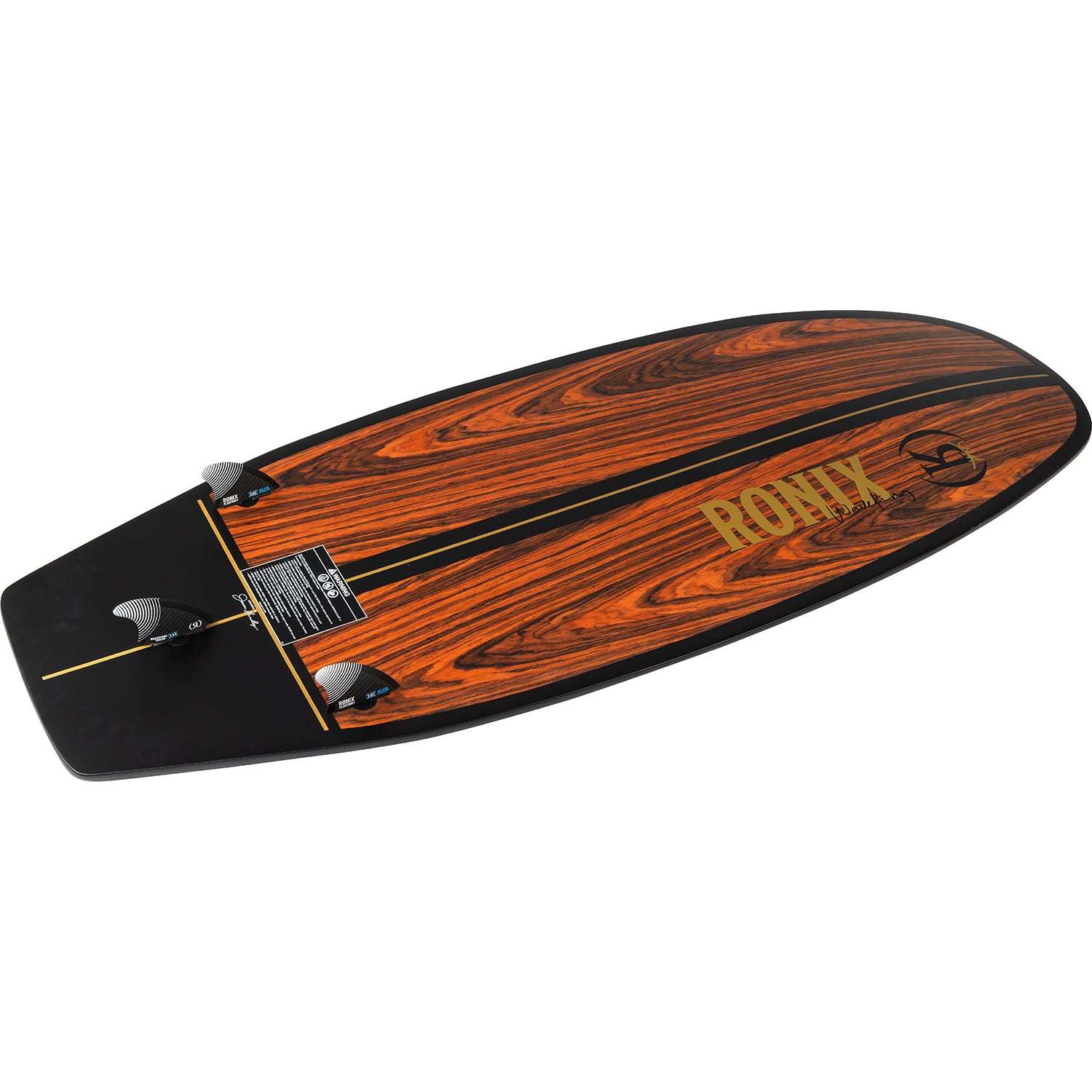 2027 Ronix Wave King Skimmer Wakesurf Maple / Black — full topsheet