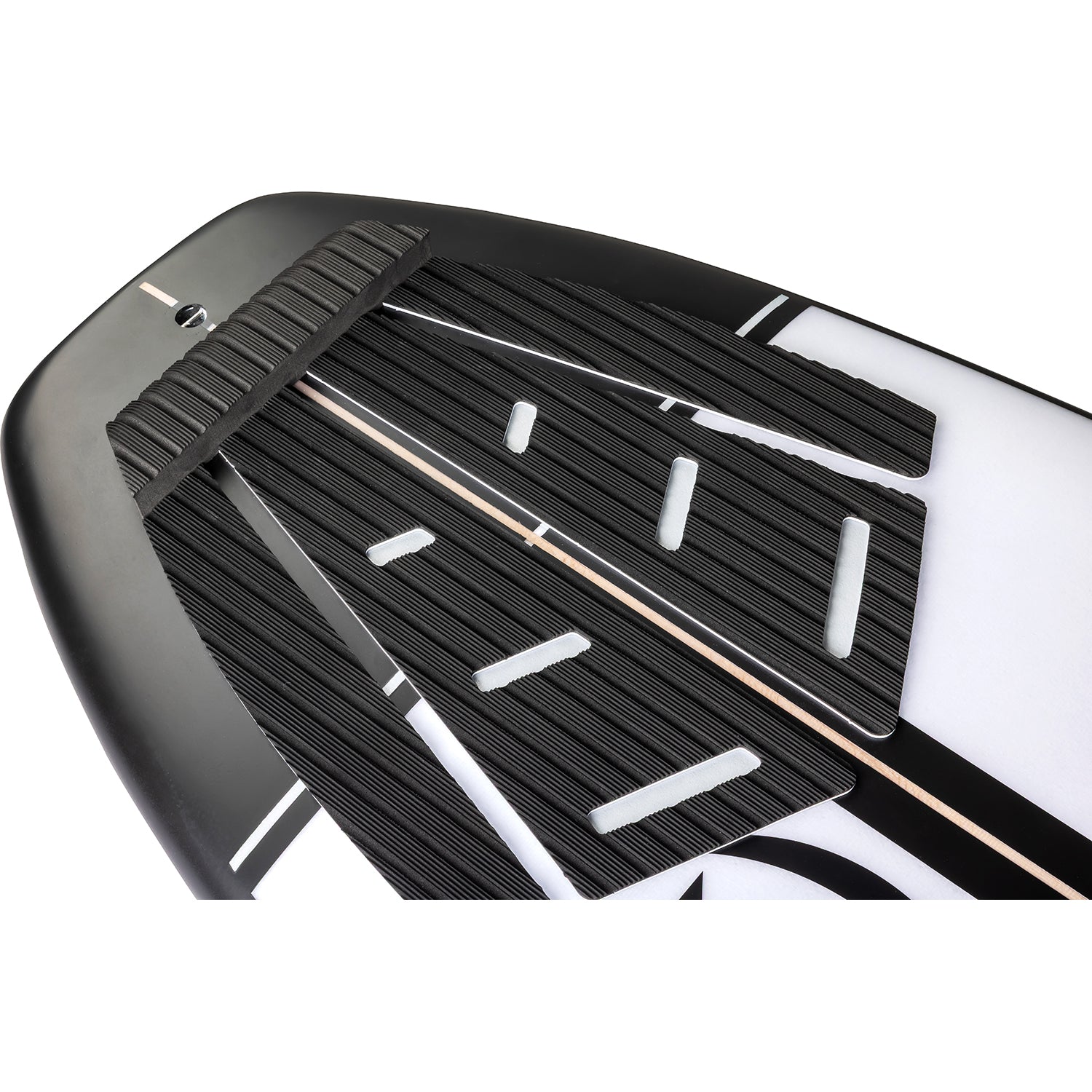 2027 Ronix Wave King Flyweight Surfer Wakesurf Arctic White / Black — deck traction detail