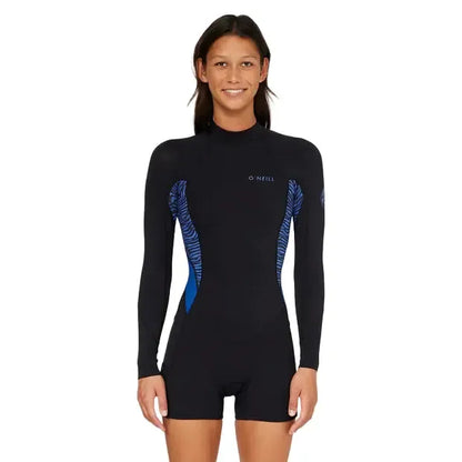 2026 O'Neill Women's Bahia 2mm Long Sleeve Boyleg Spring Suit Back Zip