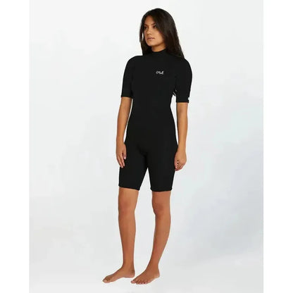 2026 O'Neill Women's Reactor SS 2mm Spring Suit - Black
