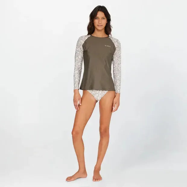 O'Neill Salina LS Rash Vest - Dune