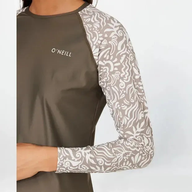 O'Neill Salina LS Rash Vest - Dune