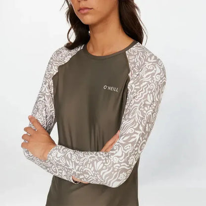 O'Neill Salina LS Rash Vest - Dune