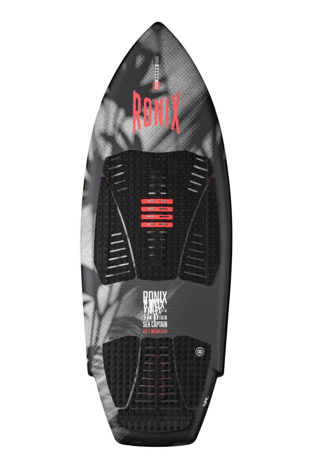 2027 Ronix Womens Sea Captain Tuff Tech Wakesurf Black / Pink — topsheet