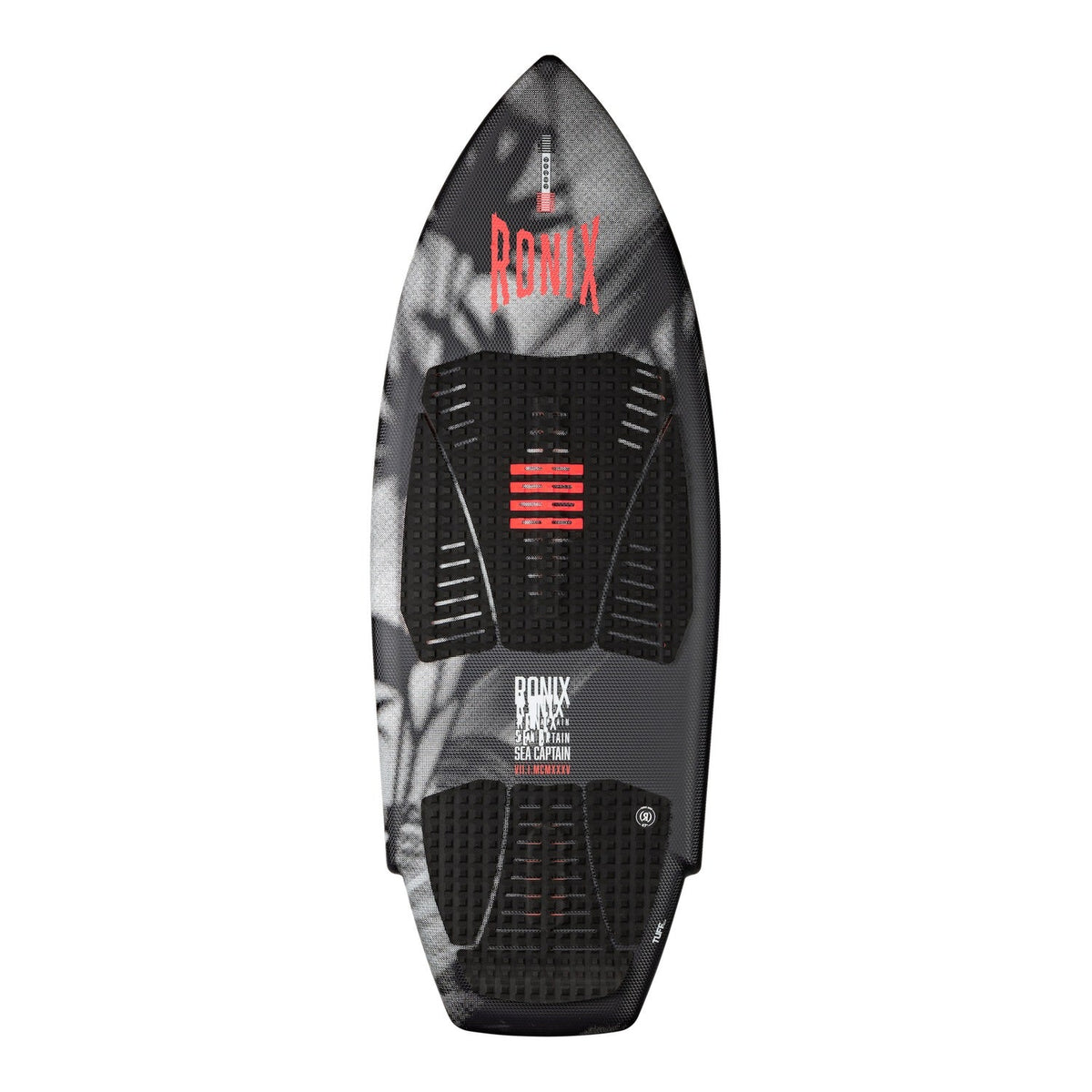 2027 Ronix Womens Sea Captain Tuff Tech Wakesurf Black / Pink — topsheet