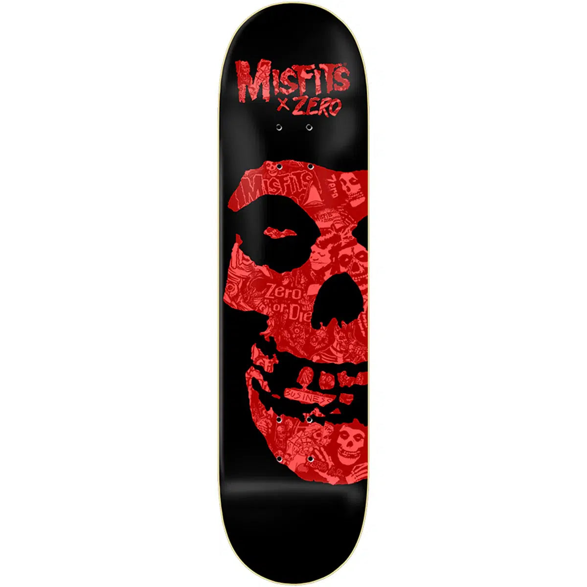 Zero - Misfits Fiend Skull Collage 8.25 Skateboard Deck