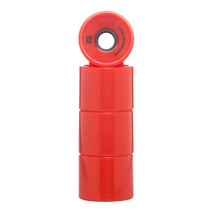 Red Longboard V2 Wheels