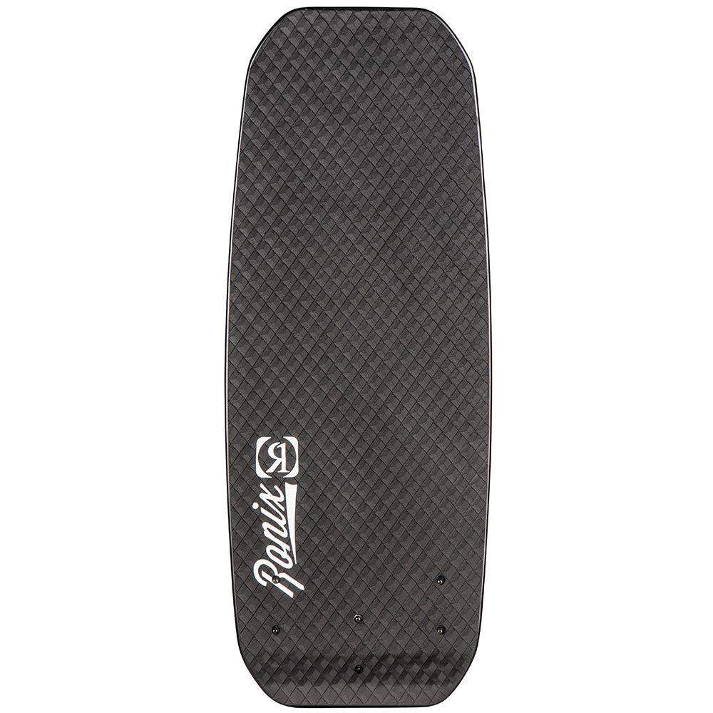 Ronix Karver wakeskate top deck with black diamond textured grip and white logo