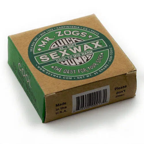 Sex Wax Quick Humps Green / Cool to Mid Warm Water Surf Wax